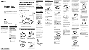 Mode d’emploi Sony D-E555 Lecteur CD portable