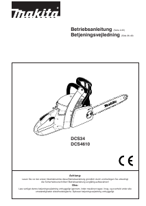 Bedienungsanleitung Makita DCS34 Kettensäge