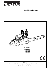 Bedienungsanleitung Makita DCS3500 Kettensäge