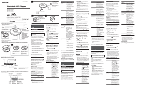Návod Sony D-EJ120 Discman