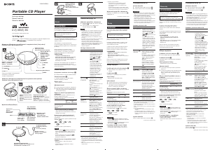 Instrukcja Sony D-EJ361 Przenośny odtwarzacz CD