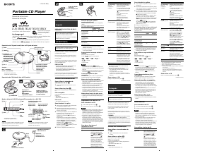 Manual de uso Sony D-EJ760 Discman