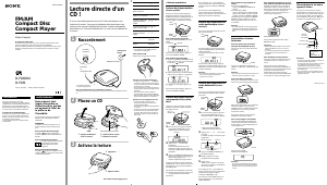 Mode d’emploi Sony D-F181 Lecteur CD portable