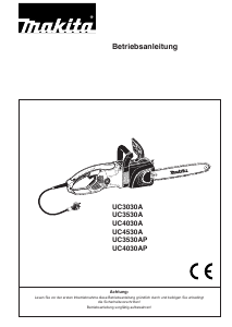 Bedienungsanleitung Makita UC3030A Kettensäge