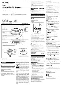 Manual Sony D-NF341 Discman