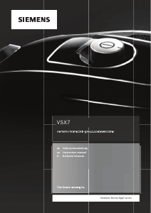 Manual Siemens VSX7XTRM Vacuum Cleaner