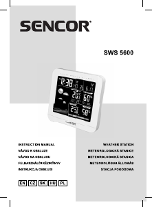 Instrukcja Sencor SWS 5600 Stacja pogodowa