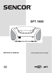 Instrukcja Sencor SPT 1600 BGN Zestaw stereo