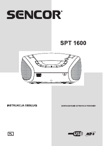 Instrukcja Sencor SPT 1600 BOR Zestaw stereo