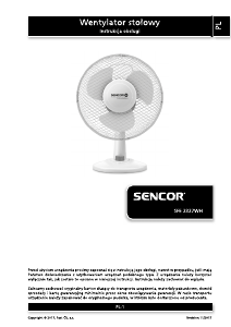 Instrukcja Sencor SFE 2327WH Wentylator