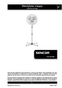 Instrukcja Sencor SFN 4047WH Wentylator