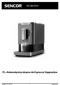 Instrukcja Sencor SES 8010CH Ekspres do espresso