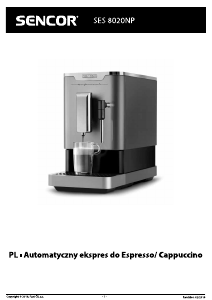 Instrukcja Sencor SES 8020NP Ekspres do espresso