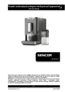 Instrukcja Sencor SES 9010CH Ekspres do espresso