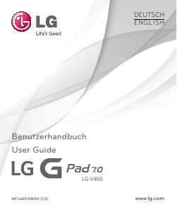 Bedienungsanleitung LG G Pad 7.0 Tablet