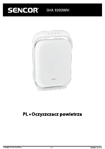 Instrukcja Sencor SHA 9200WH Oczyszczacz powietrza