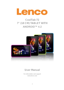 Manual Lenco Cooltab-72 Tablet