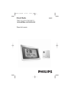 Manual de uso Philips AJ260 Estación meteorológica