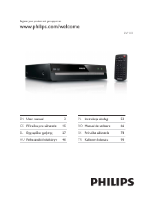 Kullanım kılavuzu Philips DVP1033 DVD oynatıcısı