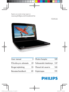 Manual de uso Philips PD9030 Reproductor DVD