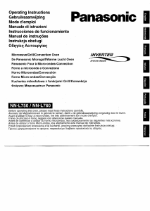 Manual Panasonic NN-L750 Microwave