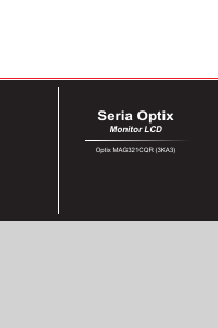Instrukcja MSI Optix MAG321CQR Monitor LCD