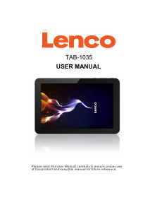Handleiding Lenco TAB-1035 Tablet