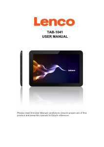 Manual Lenco TAB-1041 Tablet