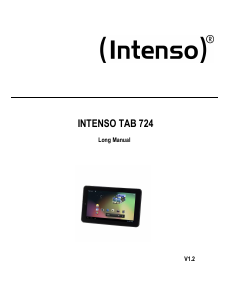 Manual Intenso TAB 724 Tablet