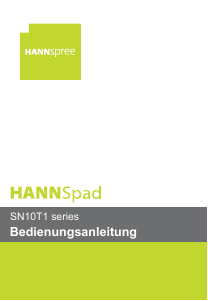 Bedienungsanleitung Hannspree SN10T1 Tablet
