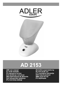 Instrukcja Adler AD 2153 Sauna na twarz