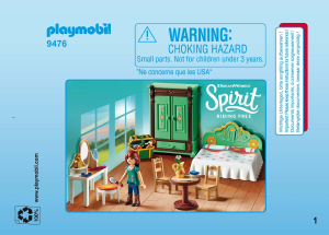 Bruksanvisning Playmobil set 9476 Spirit Luckys sovrum