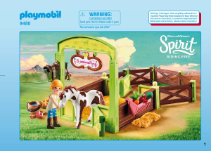 Manual de uso Playmobil set 9480 Spirit Establo Abigail y Boomerang