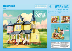 Manual Playmobil set 9475 Spirit Casa da Lucky
