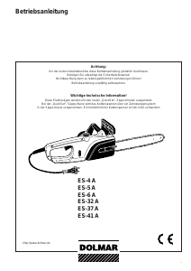 Bedienungsanleitung Dolmar ES-37 A Kettensäge