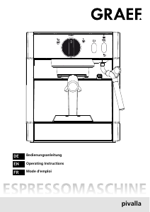 Manual Graef Pivalla Espresso Machine
