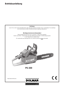 Bedienungsanleitung Dolmar PS-330 Kettensäge