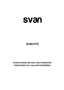 Manual de uso Svan SVI631FZ Placa