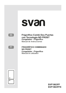 Manual de uso Svan SVF1863FFX Frigorífico combinado