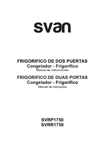 Manual de uso Svan SVRR1750 Frigorífico combinado