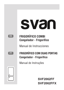 Manual de uso Svan SVF2062FFX Frigorífico combinado