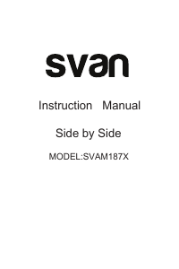 Manual de uso Svan SVAM187X Frigorífico combinado