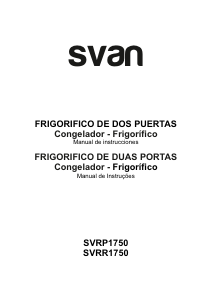 Manual de uso Svan SVRP1750 Frigorífico combinado