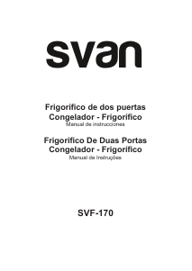 Manual de uso Svan SVF170 Frigorífico combinado