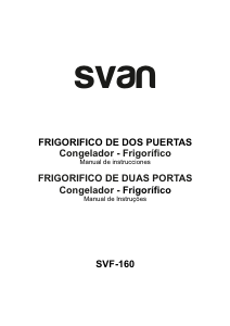 Manual de uso Svan SVF160 Frigorífico combinado