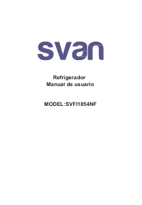 Manual de uso Svan SVFI1854NF Frigorífico combinado