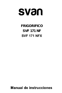 Manual de uso Svan SVF171NFX Frigorífico combinado