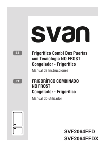 Manual de uso Svan SVF2064FFDX Frigorífico combinado