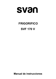 Manual de uso Svan SVF170V Frigorífico combinado