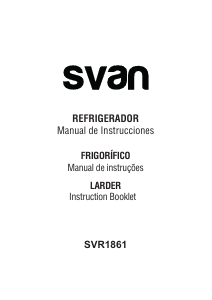 Manual de uso Svan SVR1861 Refrigerador